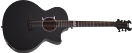 Schecter DIAMOND SERIES Machine Gun Kelly Satin Black  6-String Acoustic/Electric Guitar  